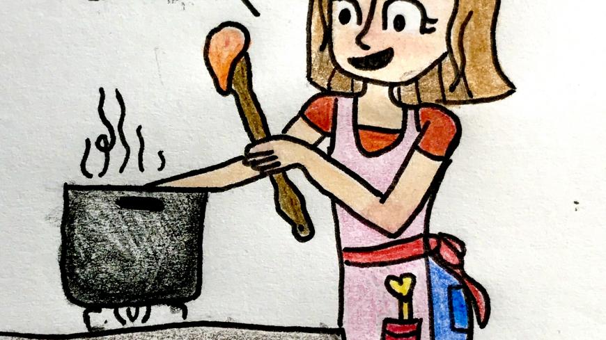 hand in a pot